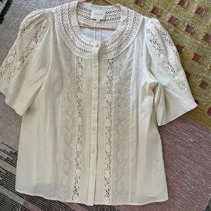 Sezane Jane Blouse in Cream